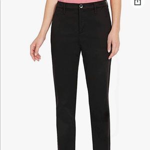 NWT Nautica black tencel ankle trousers straight cut size 8